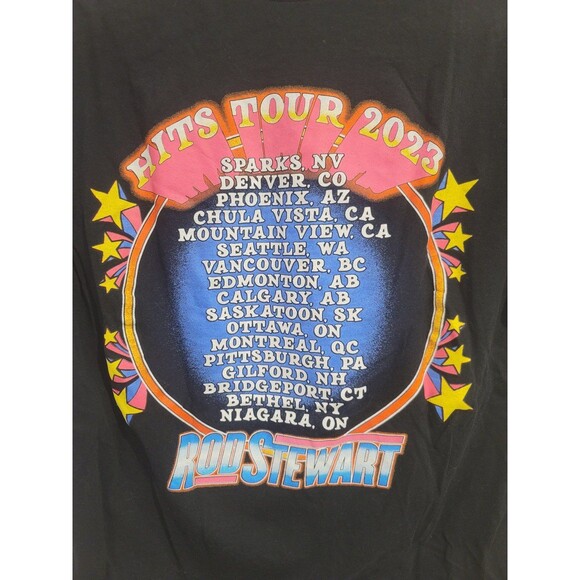 Rod Stewart 2023 Hits Tour T-Shirt - Picture 8 of 9